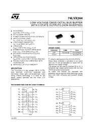 Datasheet 74LVX244MTR manufacturer STMicroelectronics