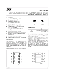 Datasheet 74LVXU04M производства STMicroelectronics