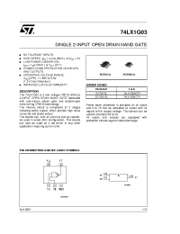 Datasheet 74LX1G03STR manufacturer STMicroelectronics