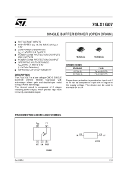 Datasheet 74LX1G07 manufacturer STMicroelectronics