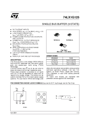 Datasheet 74LX1G125BJR manufacturer STMicroelectronics