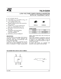 Datasheet 74LX1GU04CTR manufacturer STMicroelectronics