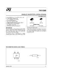 Datasheet 74V1G05 manufacturer STMicroelectronics