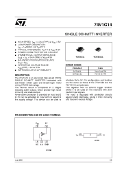 Datasheet 74V1G14STR manufacturer STMicroelectronics