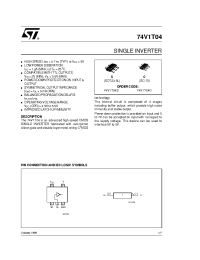 Datasheet 74V1T04 manufacturer STMicroelectronics