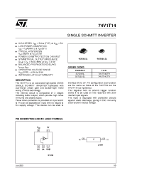 Datasheet 74V1T14STR manufacturer STMicroelectronics