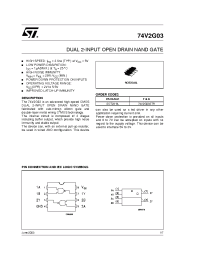Datasheet 74V2G03STR manufacturer STMicroelectronics