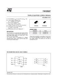 Datasheet 74V2G07STR manufacturer STMicroelectronics