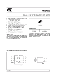 Datasheet 74V2G86STR производства STMicroelectronics