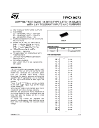 Datasheet 74VCX16373TTR manufacturer STMicroelectronics