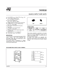 Datasheet 74VHC02T manufacturer STMicroelectronics