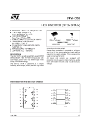 Datasheet 74VHC05 manufacturer STMicroelectronics