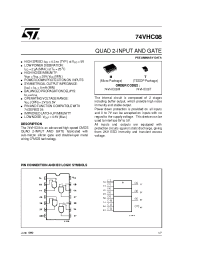 Datasheet 74VHC08T manufacturer STMicroelectronics