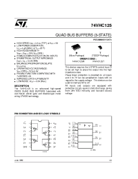 Datasheet 74VHC125T manufacturer STMicroelectronics