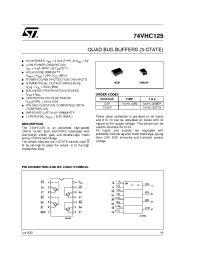 Datasheet 74VHC125TTR manufacturer STMicroelectronics