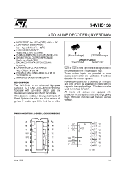 Datasheet 74VHC138M производства STMicroelectronics
