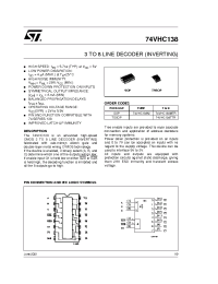 Datasheet 74VHC138MTR manufacturer STMicroelectronics