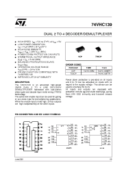 Datasheet 74VHC139MTR manufacturer STMicroelectronics