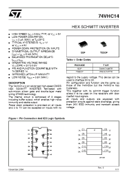 Datasheet 74VHC14M производства STMicroelectronics