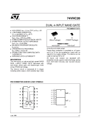 Datasheet 74VHC20T manufacturer STMicroelectronics