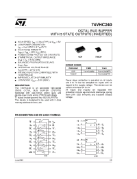 Datasheet 74VHC240MTR производства STMicroelectronics
