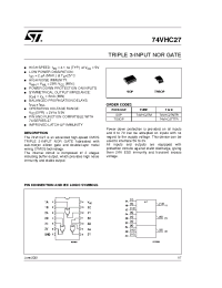 Datasheet 74VHC27MTR manufacturer STMicroelectronics