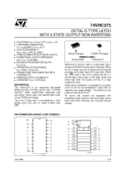 Datasheet 74VHC373M производства STMicroelectronics