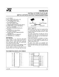 Datasheet 74VHC374 manufacturer STMicroelectronics