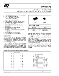 Datasheet 74VHC573M производства STMicroelectronics