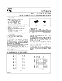 Datasheet 74VHC574TTR manufacturer STMicroelectronics