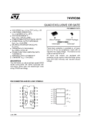 Datasheet 74VHC86M manufacturer STMicroelectronics