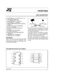 Datasheet 74VHCT04AT manufacturer STMicroelectronics