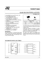 Datasheet 74VHCT126ATTR manufacturer STMicroelectronics