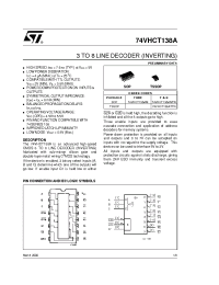 Datasheet 74VHCT138A производства STMicroelectronics