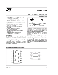 Datasheet 74VHCT14 manufacturer STMicroelectronics