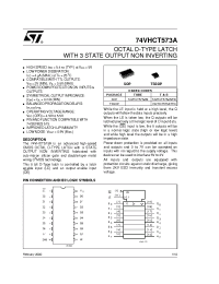 Datasheet 74VHCT573ATTR manufacturer STMicroelectronics