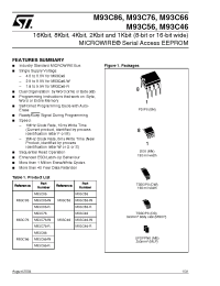 Datasheet 93C56 manufacturer STMicroelectronics