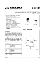 Datasheet 93CS46 manufacturer STMicroelectronics