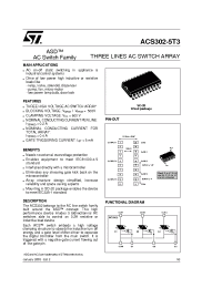 Datasheet ACS302-5T3-TR manufacturer STMicroelectronics