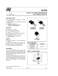 Datasheet ACST8-8CFP manufacturer STMicroelectronics