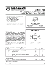 Datasheet AM1011-400 manufacturer STMicroelectronics