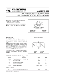 Datasheet AM80610-030 manufacturer STMicroelectronics