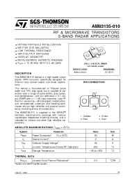 Datasheet AM83135-010 manufacturer STMicroelectronics