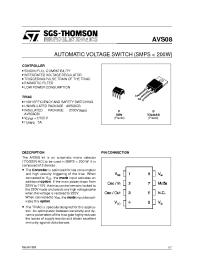Datasheet AVS08CB производства STMicroelectronics