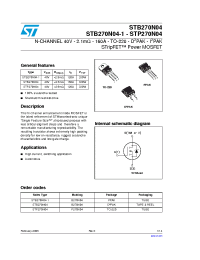 Datasheet B270N04 manufacturer STMicroelectronics