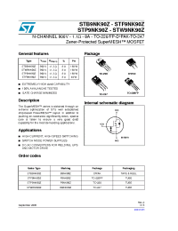 Datasheet B9NK90Z manufacturer STMicroelectronics