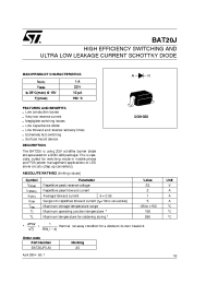 Datasheet BAT20J manufacturer STMicroelectronics