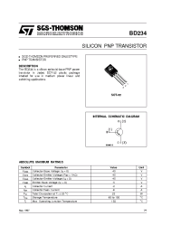 Datasheet BD234 manufacturer STMicroelectronics