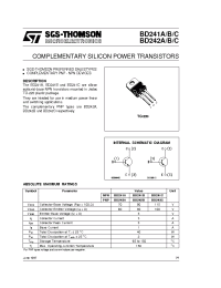 Datasheet BD241B manufacturer STMicroelectronics