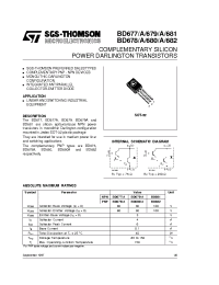 Datasheet BD678A manufacturer STMicroelectronics